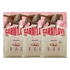 CARNILOVE True Fresh Dog Turkey Adult 3x4 kg sausa maistas su šviežia kalakutiena suaugusiems šunims