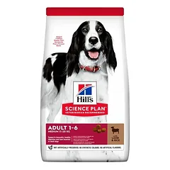 Hill’s Science Plan Adult Medium Lamb & Rice sausas maistas suaugusiems vidutinių veislių šunims, ėriena ir ryžiai, 2.5 kg
