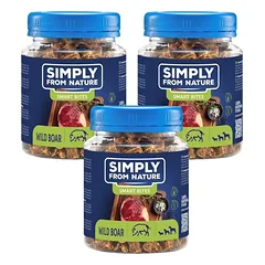 SIMPLY FROM NATURE Smart Bites Laukinių šernų dresiruokliai šunims 3x130g