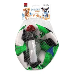 Dog Fantasy football ball kamuolys šunims su pompa, 22cm — 2 nuotrauka