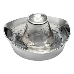 PetSafe Seaside Stainless Pet Fountain 1.8L - fontanas katėms ir šunims, pagamintas iš nerūdijančio plieno