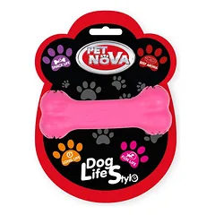 PET NOVA DOG LIFE STYLE Kaulas11 cm, rožinis, jautienos aromatas