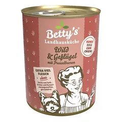 Betty's Landhausküche žvėriena su paukštiena, drėgnas maistas šunims, Žvėriena ir paukštiena 6 x 400g — 2 nuotrauka