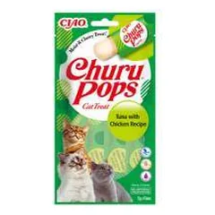 Churu Cat Pops Tuna Chicken begrūdis skanėstas katėms, 60 g