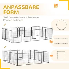 Šuniukų aptvaras 320 × 320 × 100 cm — 5 nuotrauka