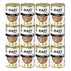 RAFI Classic Vištiena padaže 12x1240 g drėgnas maistas visų veislių šunims
