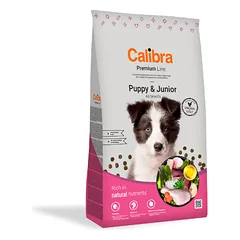 CALIBRA Dog Premium Line Puppy & Junior sausas pašaras jauniems šunims su vištiena, 12 kg