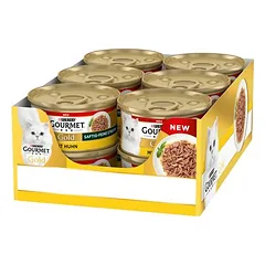 Gourmet Gold Saftig-Feine Streifen drėgnas maistas katėms, ekonominė pakuotė 48 x 85 g — 2 nuotrauka