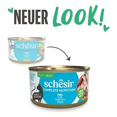 Schesir Complete Nutrition filė drebučiuose 6 x 85 g skardinėse, drėgnas maistas katėms — 2 nuotrauka