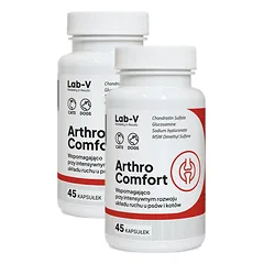 LAB-V Arthro Comfort - Visapusiška sąnarių ir raumenų bei skeleto sistemos sveikata šunims ir katėms 2x45 kapsulės