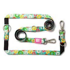 Max & Molly Multi-Leash Donuts - reguliuojamas pavadėlis šunims, įdomus raštas, 200 cm, XS — 4 nuotrauka