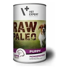 VetExpert Raw Paleo Puppy su ėriena, drėgnas maistas šuniukams 400 g