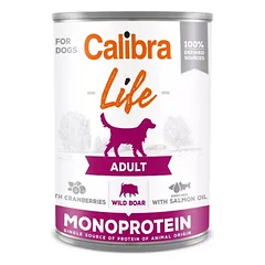 CALIBRA Dog Life Adult Wild boar with Cranberries 400 g su šerno mėsa ir spanguolėmis