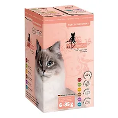 catz finefood Fillets bandomasis rinkinys 6 x 85 g, drėgnas maistas katėms