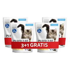 PERFECT FIT Junior <1 4 x 750 g visavertis sausas ėdalas kačiukams, kuriame gausu vištienos, 3+1 NEMOKAMAI