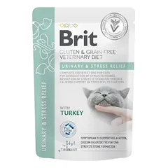 Brit GF Veterinary Diets kons. katėms maiš. Urinary and Stress Relief 85g nuotrauka