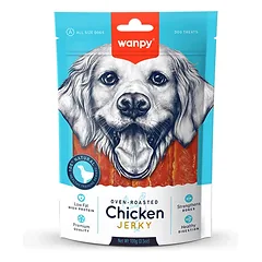 Wanpy Jerky Chicken vytinta vištiena šunims 5×100 g
