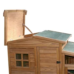 Kerbl Pet narvas smulkiems gyvūnams Fortuna su lauko aptvaru, L 160 x B 80 x H 117 cm (2 pakuotės*) — 4 nuotrauka