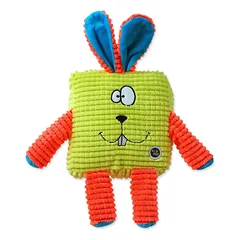 Plaček Be Fun Calypso Square Rabbit pliušinis žaislas šuniui, žalias, 17.5 cm — 1 nuotrauka