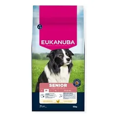 Eukanuba Life Care Senior M sausas pašaras senyviems šunims su vištiena, 15 kg
