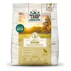 Wildes Land Classic Adult Chicken sausas maistas katėms su vištiena ir žolelėmis, 400 g