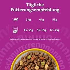 2 x 3,8 kg Whiskas mišri dviguba pakuotė, sausas maistas katėms, 3 - 4,9 kg — 4 nuotrauka