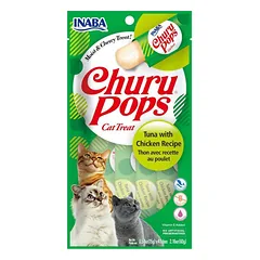 Inaba Churu Cat Pops Tuna Chicken skanėstas katėms su tunu ir vištiena, 4×15 g