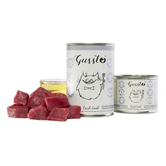 GUSSTO Cat Fresh Lamb drėgnas ėdalas katėms ėriena 12x200g