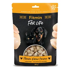 Fitmin for Life Freeze dried Chicken šaltyje išdžiovinti skanėstai šunims ir katėms 30 g