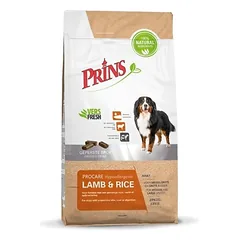 PRINS PROCARE LAMB RICE HYPOALLERGIC SAUSAS PAŠARAS SUAUGUSIEMS ŠUNIMS TURINTIEMS JAUTRIĄ ODĄ IR KAILĮ 3kg – 12kg nuotrauka