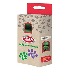 PET NOVA Pet Nova Biologiškai suyrantys maišeliai išmatoms 4x20vnt. - 22x32cm levandų kvapo