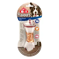 8in1 Flavours S trigubo skonio kaulas mažų veislių šunims, 1 vnt.