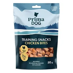 PrimaDog treniravimo skanėstai – vištienos kasneliai 50 g