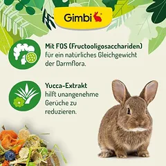 Gimbi Mother Nature Rabbit, pašaras graužikams, 800 g — 4 nuotrauka