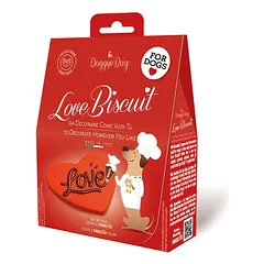 DoggyeBag širdelės formos sausainis, dekoruojamas glaistu, skanėstas šunims, 60 g