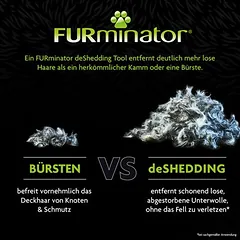 FURminator DeShedding Tool + 709 ml Nature's Miracle Set-In Flecken- und Geruchsentferner gratis!