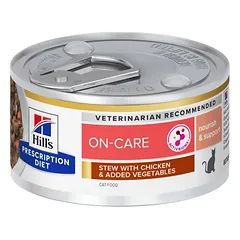 Hill’s Prescription Diet On-Care troškinys katėms Stiprinamoji slauga 12x82g