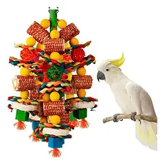 IntiMeg Vogelspielzeug für Graupapageien, Aras und Kakadus