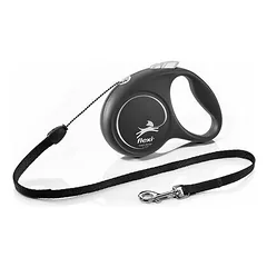 flexi Black design S Cord 5 m silver parduotuvėje 1petshop.lt