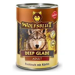 WOLFSBLUT Deep Glade su elniena ir buivoliena konservai suaugusiems šunims, 395 g nuotrauka