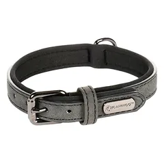Flamingo Collar Delu - šuns antkaklis su pamušalu, ekologiška oda ir neoprenu