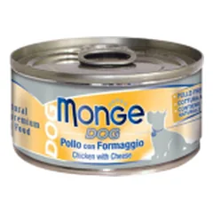 Monge Natural konservai su vištiena ir sūriu šunims - Pet24