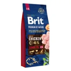Brit Premium By Nature Senior L/XL sausas pašaras vyresnio amžiaus šunims, 15 kg parduotuvėje akvanamai.lt