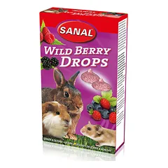 Sanal Wild berry drops skanėstai graužikams, 45g
