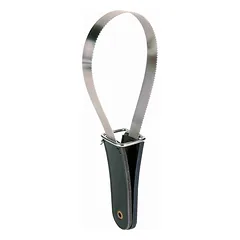 Trixie Haar Ex Metal Groomer metalinės šukos su odine rankena šunims ir katėms, 25×8 cm