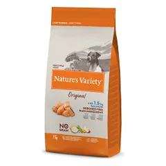 Nature's Variety Original Mini Adult Salmon begrūdis, sausas maistas mažų veislių šunims, 7 kg