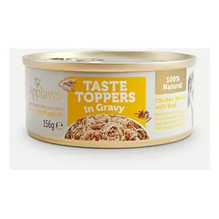 Applaws Dog Taste Toppers padaže su vištienos krūtinėle ir jautiena, drėgnas maistas šunims 156 g