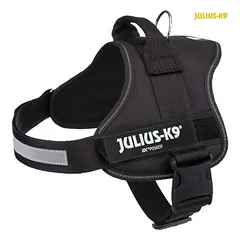 Julius K9® Petnešos, XL/2: 71–96 cm/50 mm, juodos