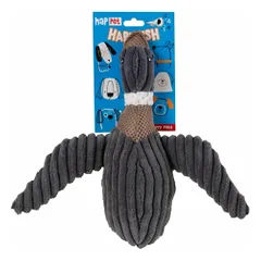 Happet pilka pliušinė antis žaislas šunims, 25 cm