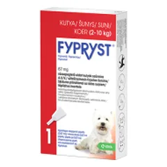 Fypryst antiparazitinis užlašinamasis tirpalas šunims, (2–10 kg), 67 mg